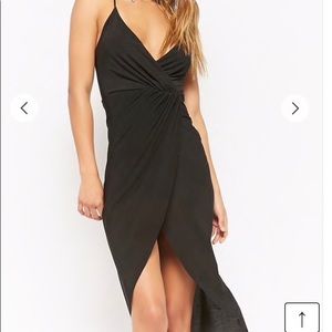 Mock wrap cami dress
